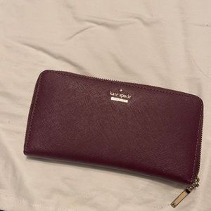 Kate Spade like new deep burgundy/eggplant color